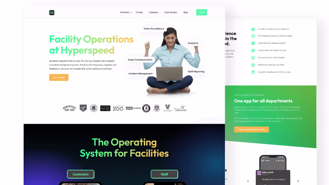 Cover image for Alo SaaS website Design