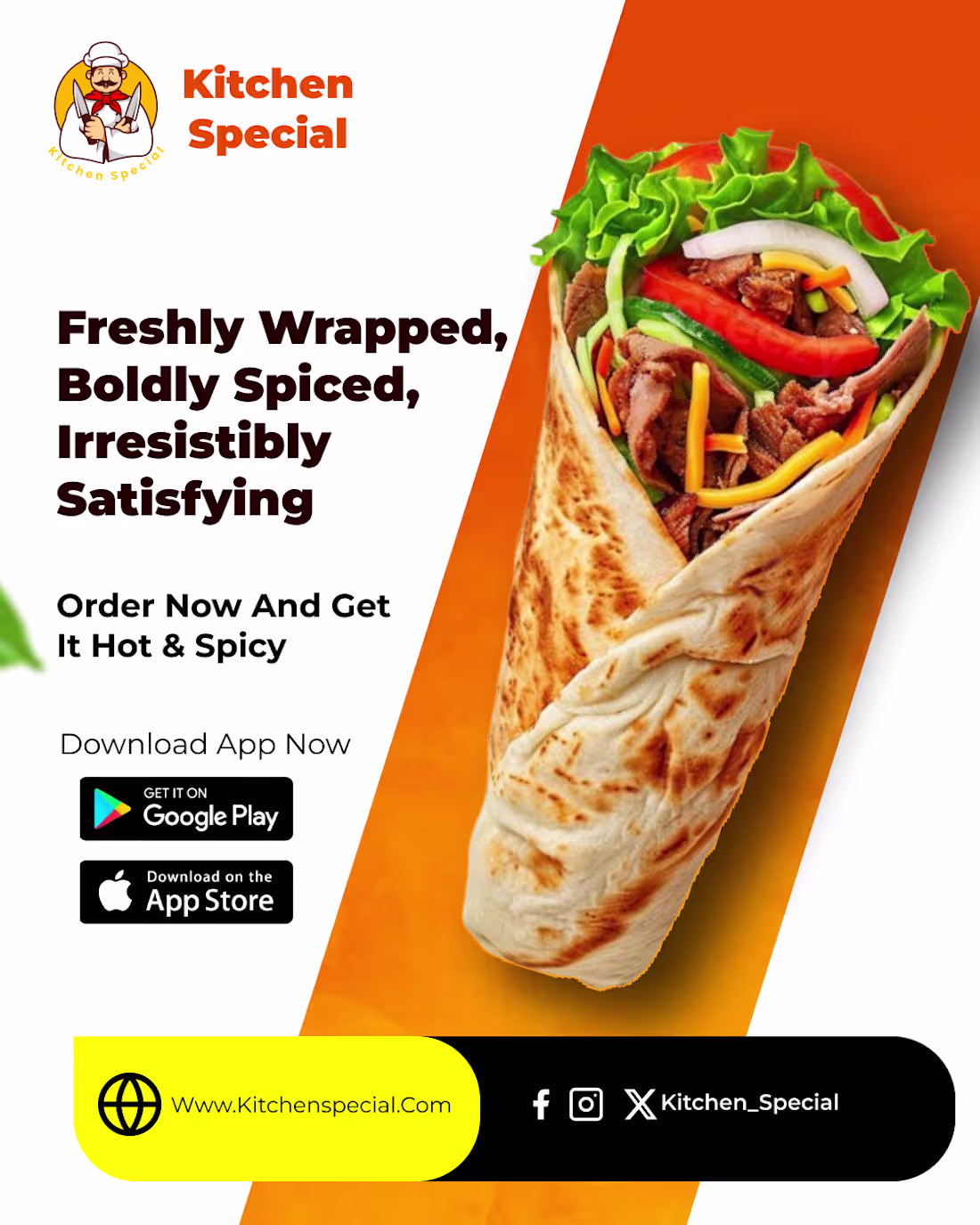 Cover image for Professional Shawarma Flyer Design in Figma for High Convers...