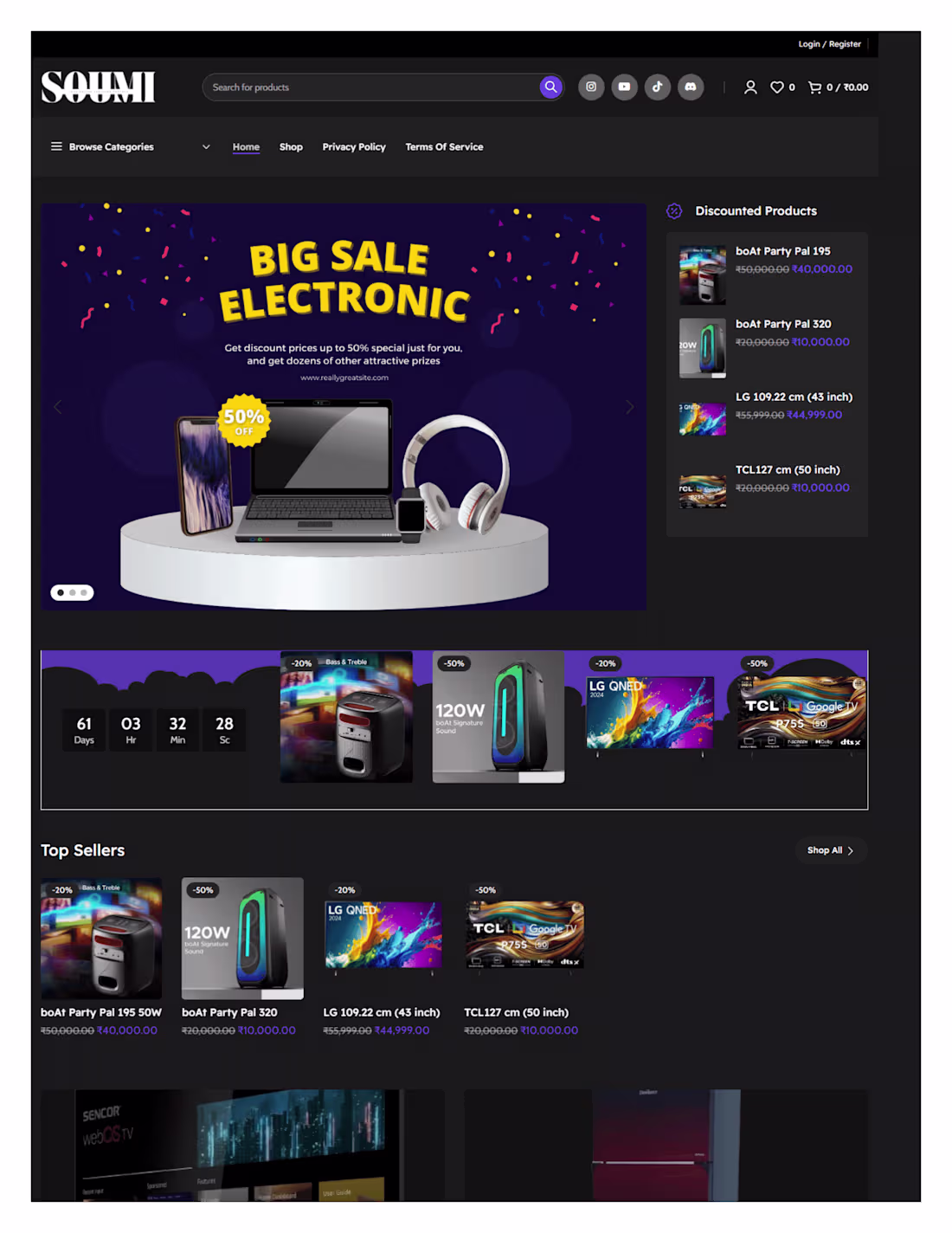 Cover image for Soumi Electronics (Website Development & Branding)