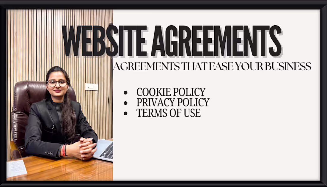 Cover image for Contract Drafting- Cookie Policy, TOU, Privacy Policy