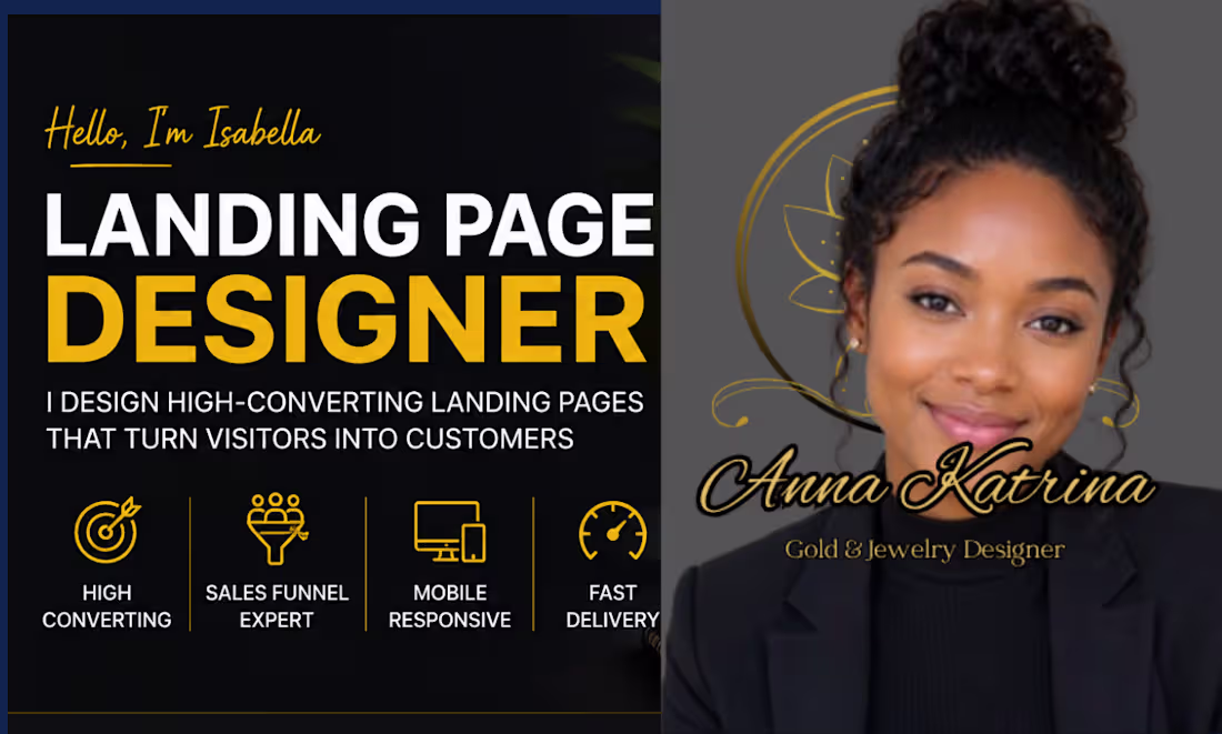 Cover image for landing page design