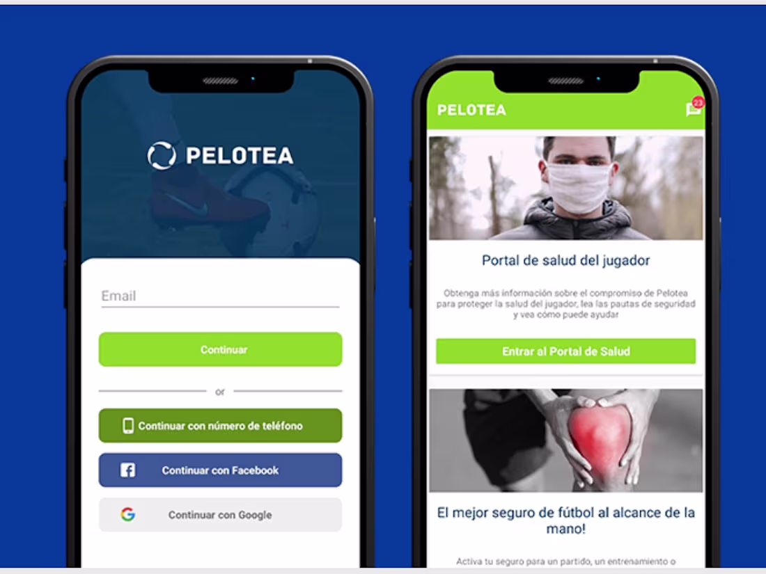 Cover image for Pelotea Native Mobile Apps