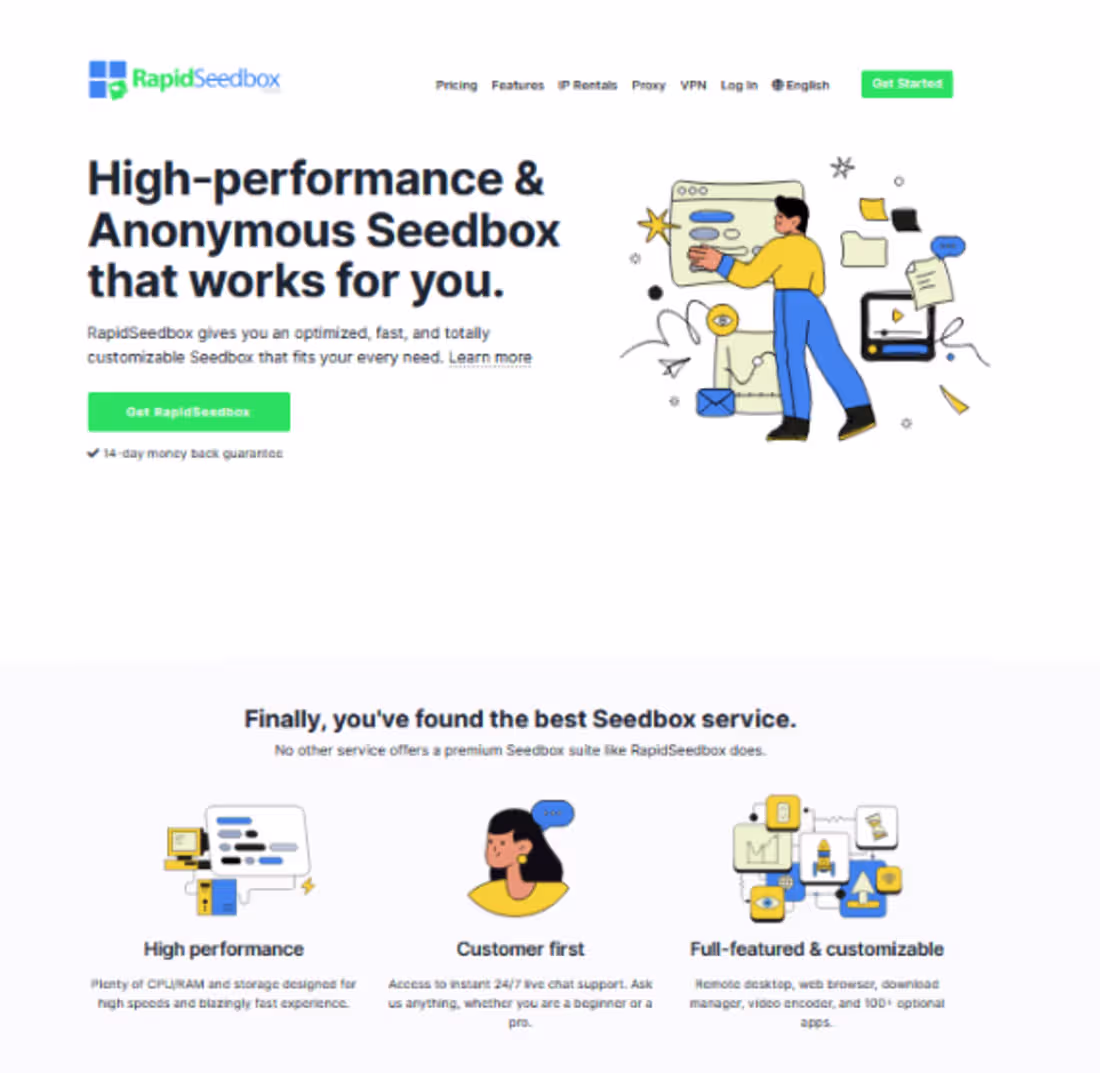 Cover image for SaaS Web & Software: Writing and Localizing for RapidSeedbox