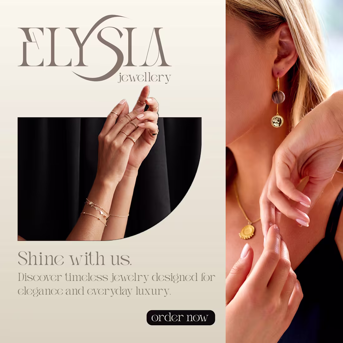 Cover image for Designed a logo and 2 social media posts for a jewellery bra...