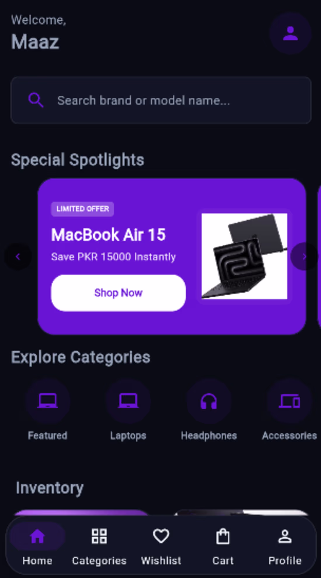 Cover image for fully dynamic e commerce mobile
