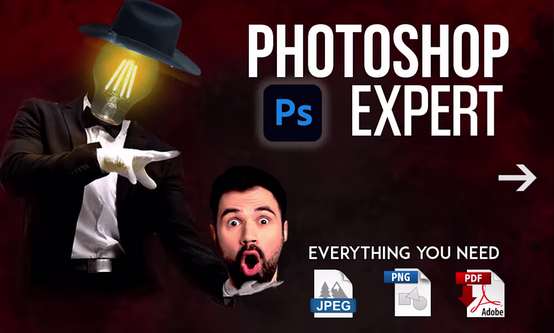 Cover image for I will do any Photoshop Editing and object remove from image