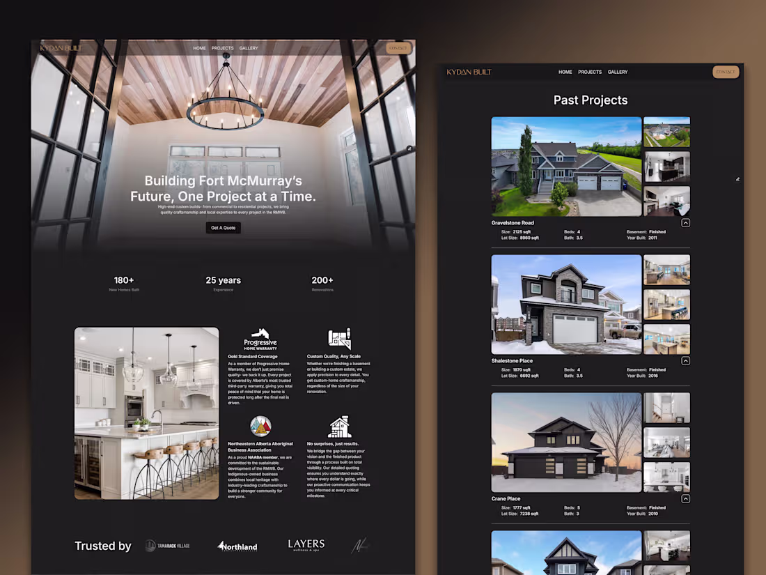 Cover image for Website for building contractor ✦