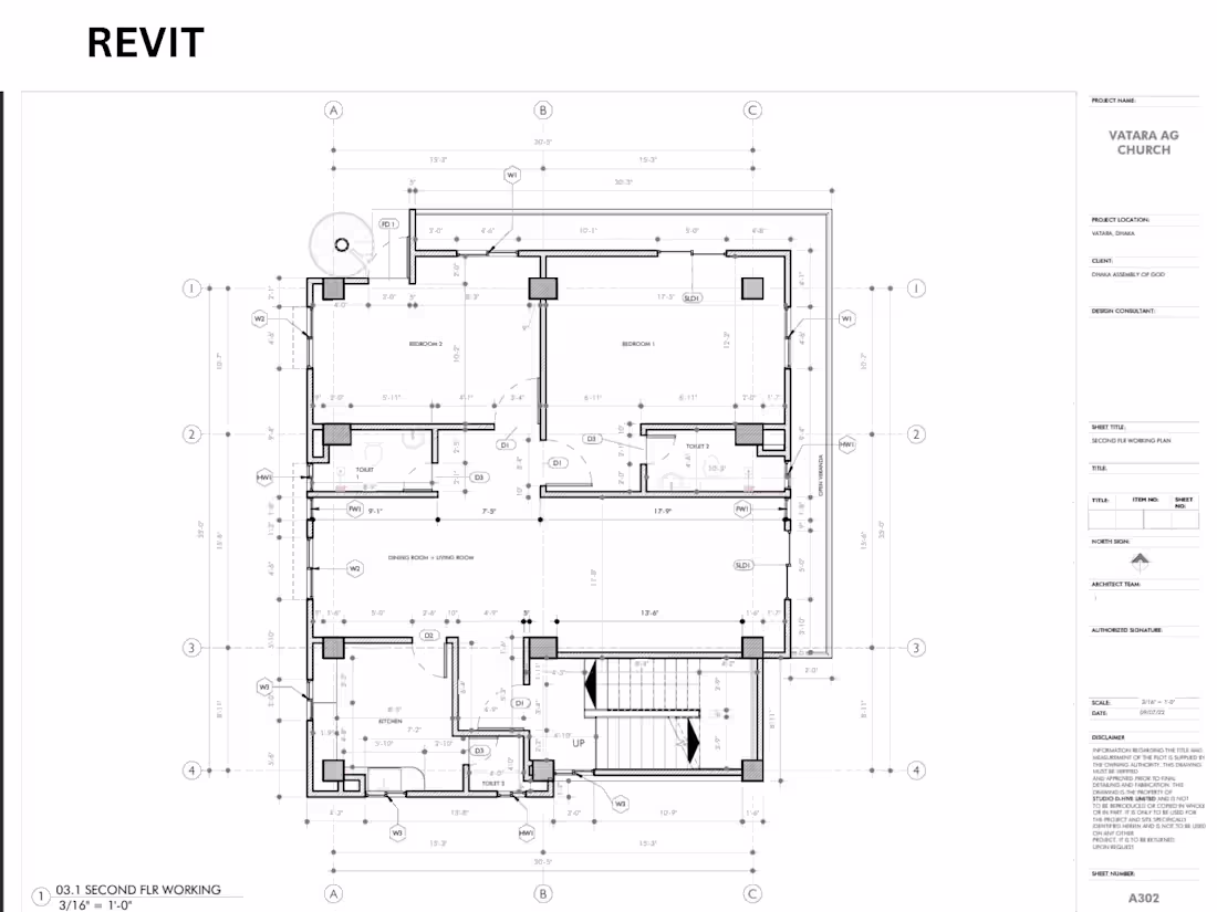 Cover image for Revit BIM Modeling for Architecture Projects (LOD 100–300)