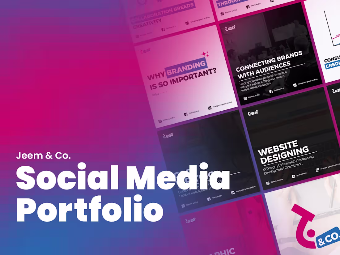 Cover image for Jeem & Co. | Social Media Portfolio | Marketing Agency