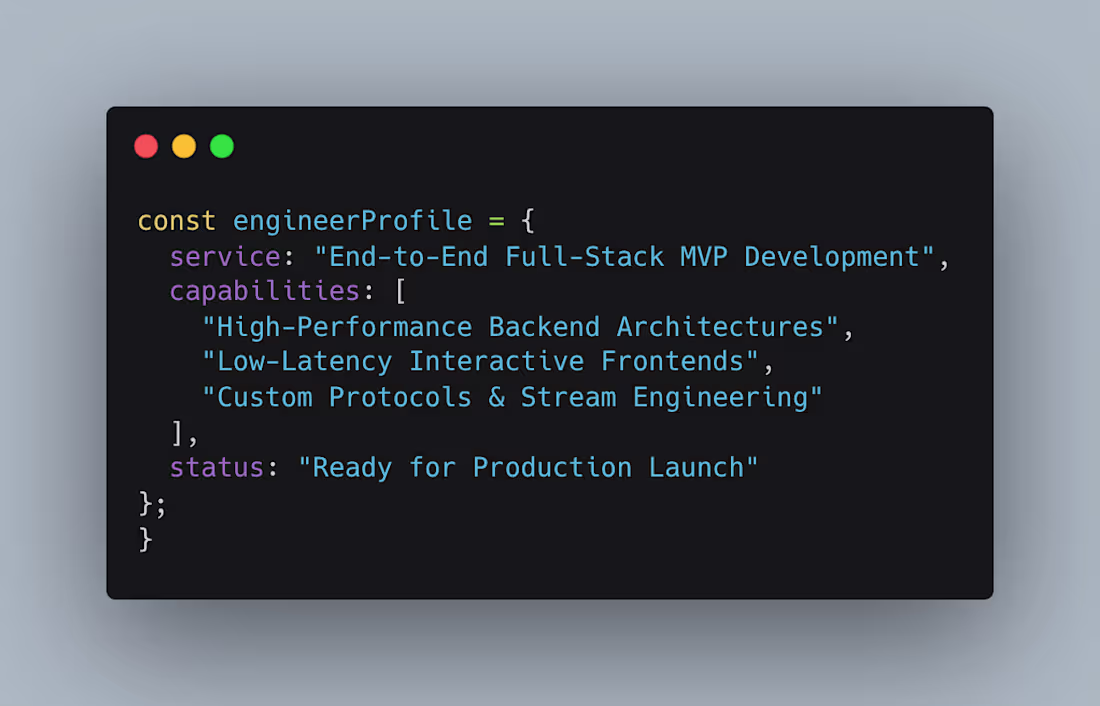 Cover image for End-to-End Full-Stack MVP & High-Performance Web Applications