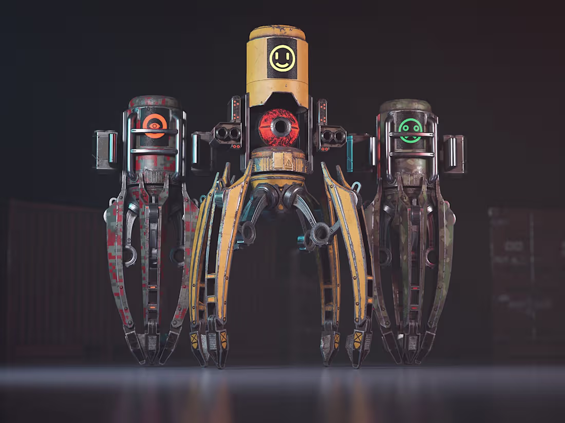 Cover image for Characters for 3D Game with rigging Animation (game development)
