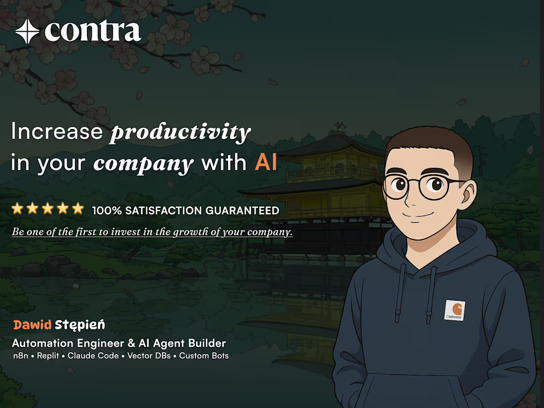 Cover image for N8N & Automation Expert | Agents | Replit & Claude Code 
