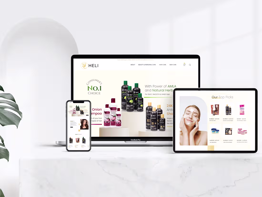 Cover image for Beauty Ecommerce Website Design