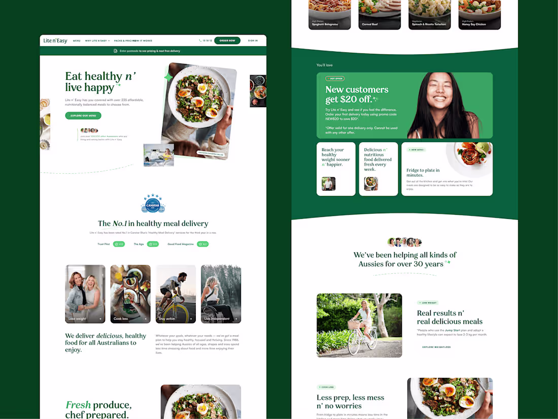 Cover image for Lite N easy