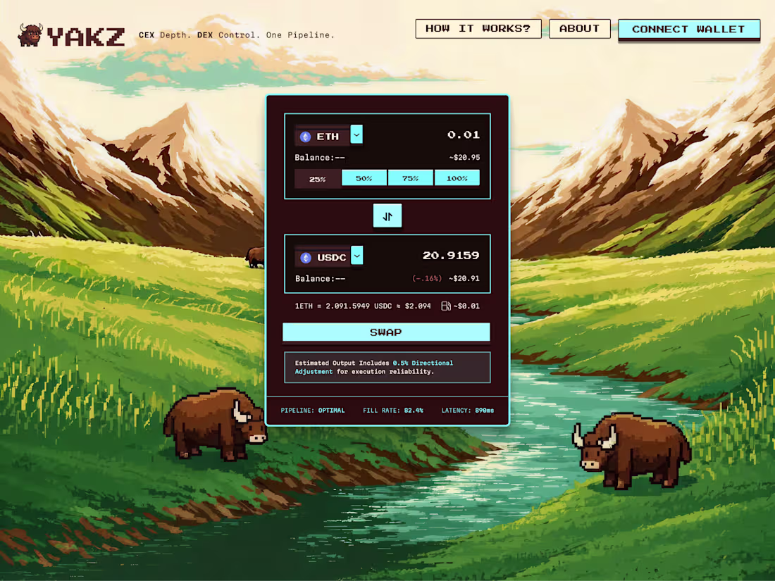 Cover image for YAKZ: CEX & DEX Aggregator