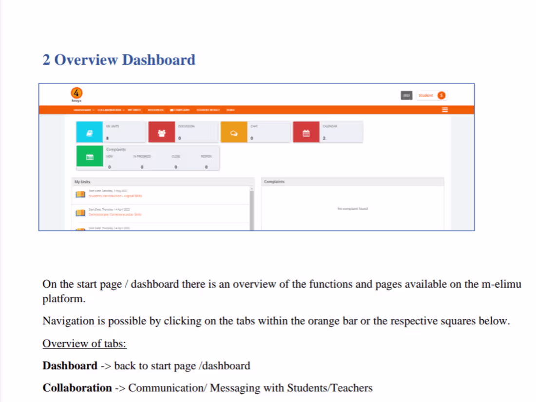 Cover image for Comprehensive User Documentation for Melimu LMS