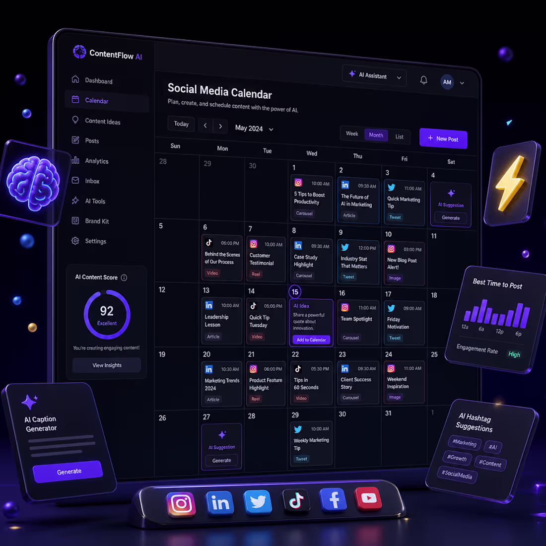 Cover image for AI-Powered Multi-Channel Content Creation Workflow
-Developed
