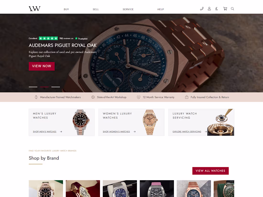 Cover image for ecommerce website for a wrist