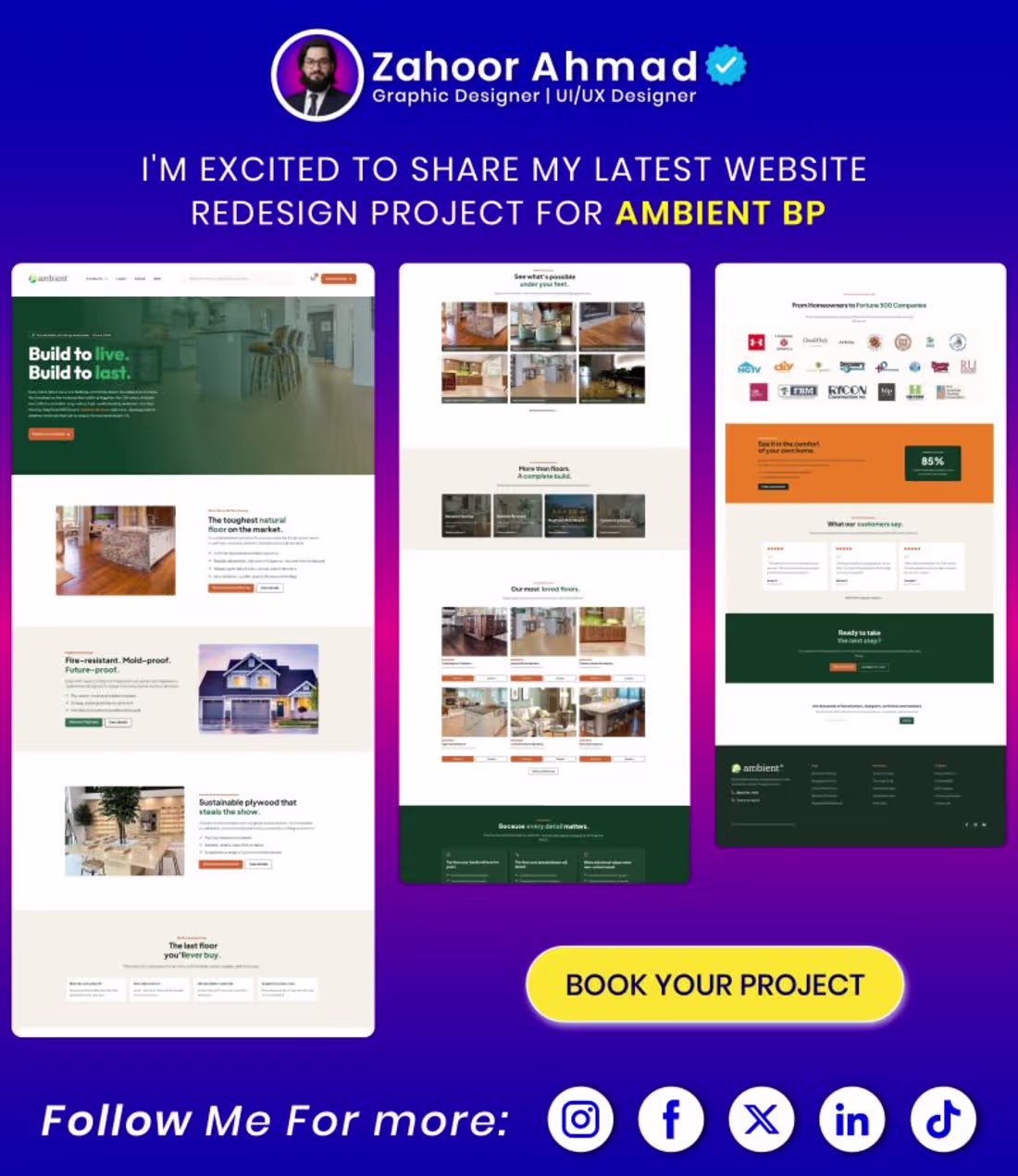 Cover image for ReDesign Ambientbp Home Page Design