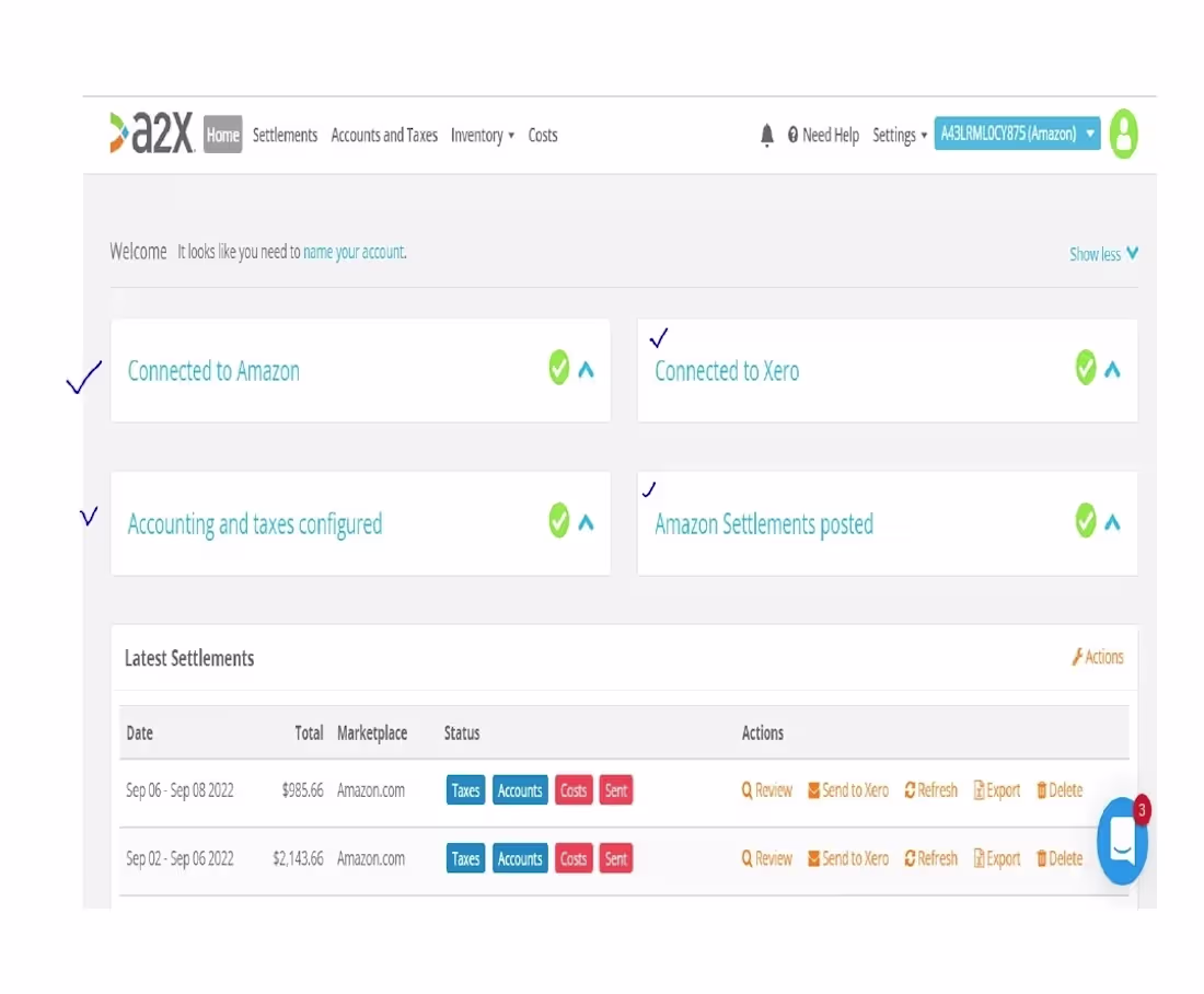 Cover image for A2X Set Up With Amazon & XERO