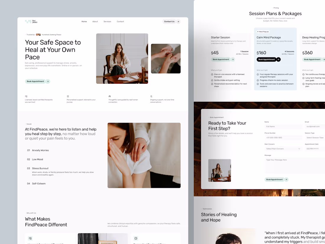 Cover image for Website Design for Therapy Websites
