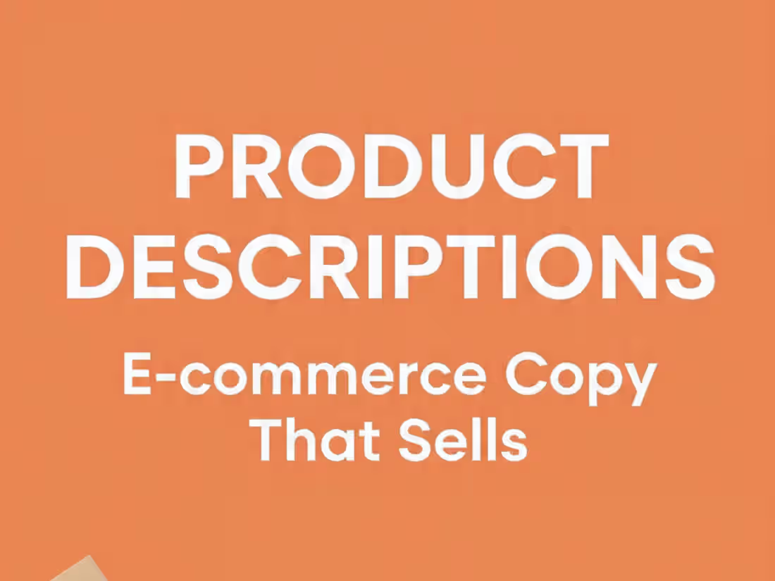 Cover image for Product Description Writing Sample
E-commerce product
