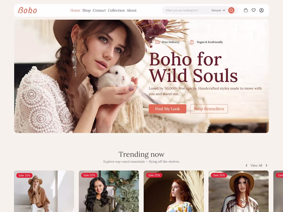 Cover image for Boho Shopify Store Design and Development