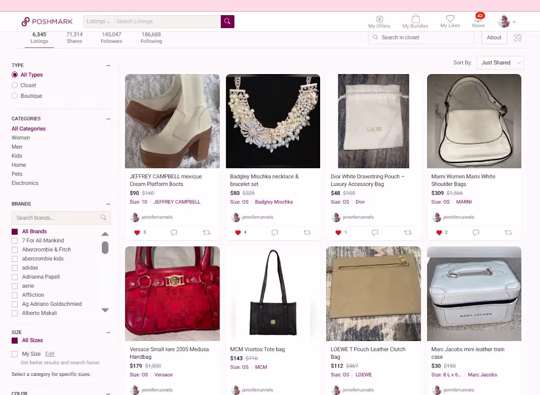 Cover image for Product listing on poshmark