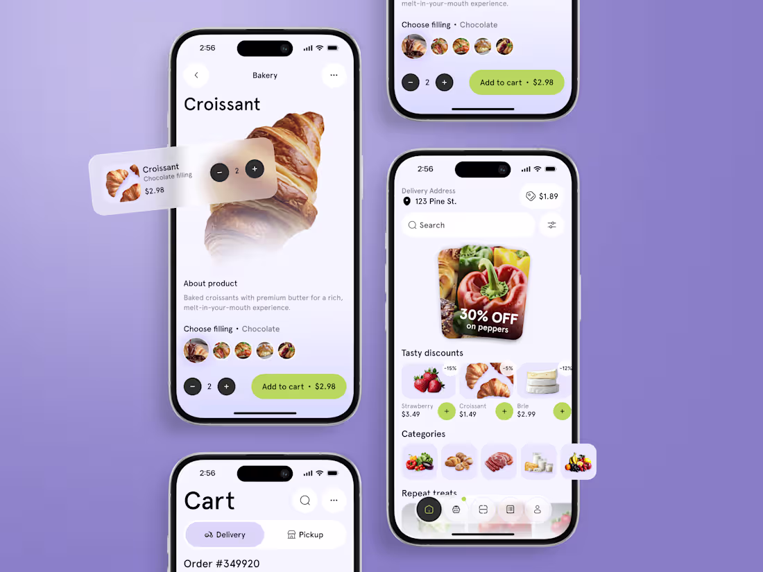 Cover image for 🥐 Product design for the food ordering mobile app | Hyperactive