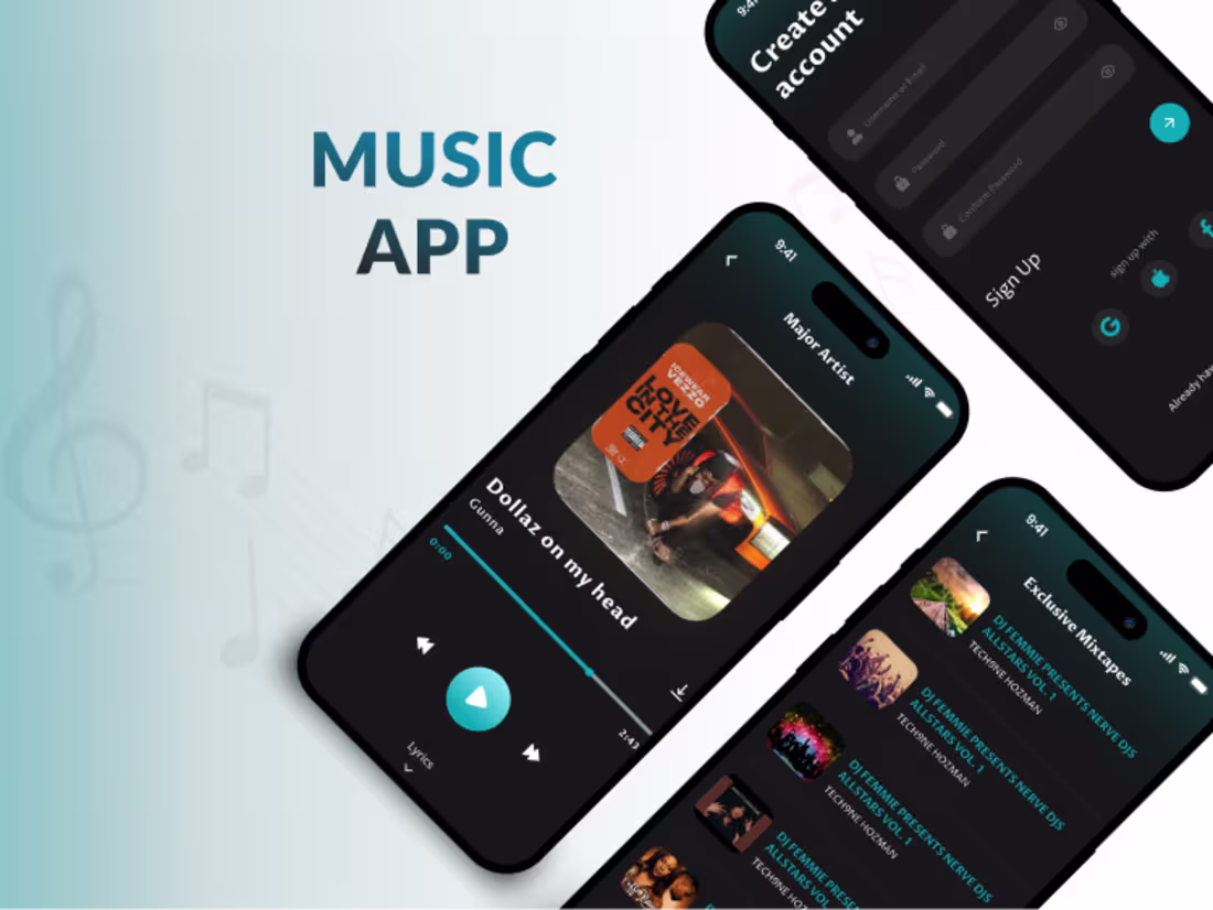 Cover image for Music Streaming Mobile App Development