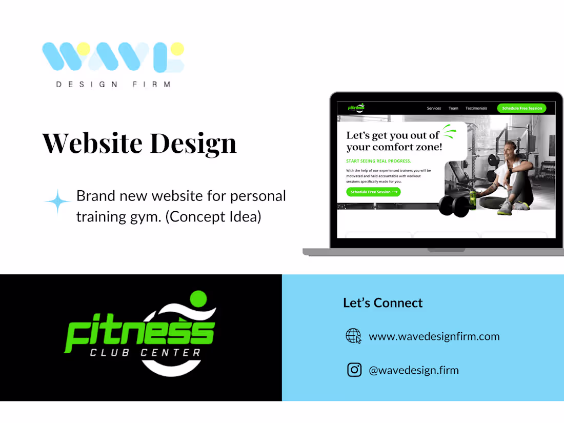 Cover image for Website Design for Personal Training Gym