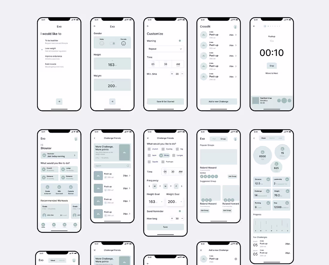 Cover image for Exo fitness app | An app UX design Case Study