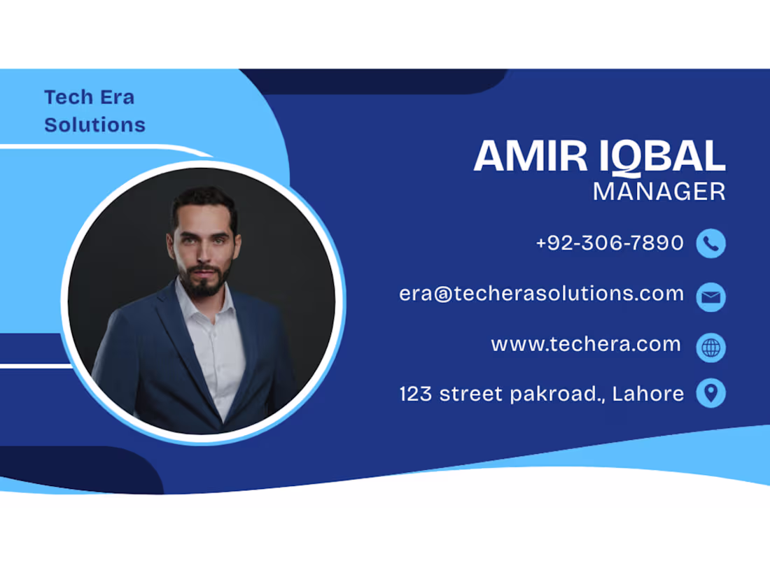 Cover image for Professional business card design for
Tech