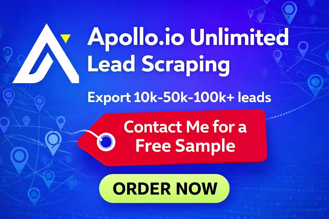 Cover image for You will get Apollo.io Unlimited