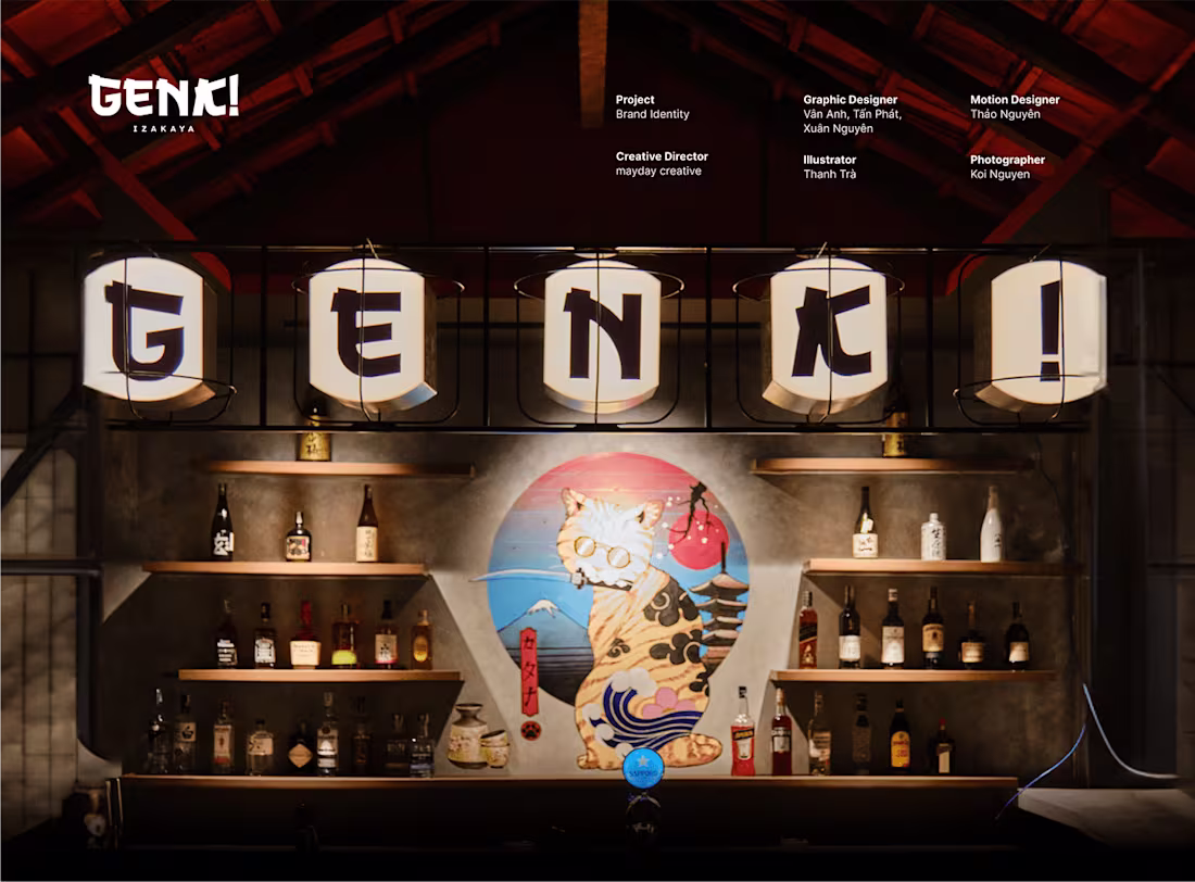 Cover image for GENKI Izakaya | Brand Identity on Behance