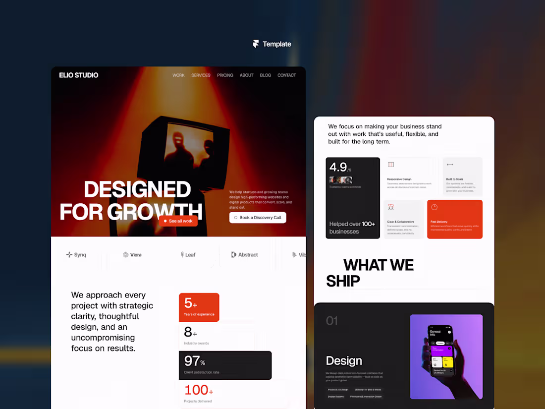 Cover image for A complete, conversion-optimized Framer template