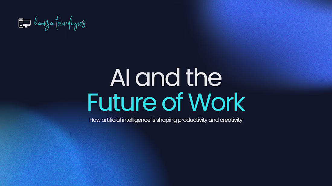 Cover image for presentation about AI