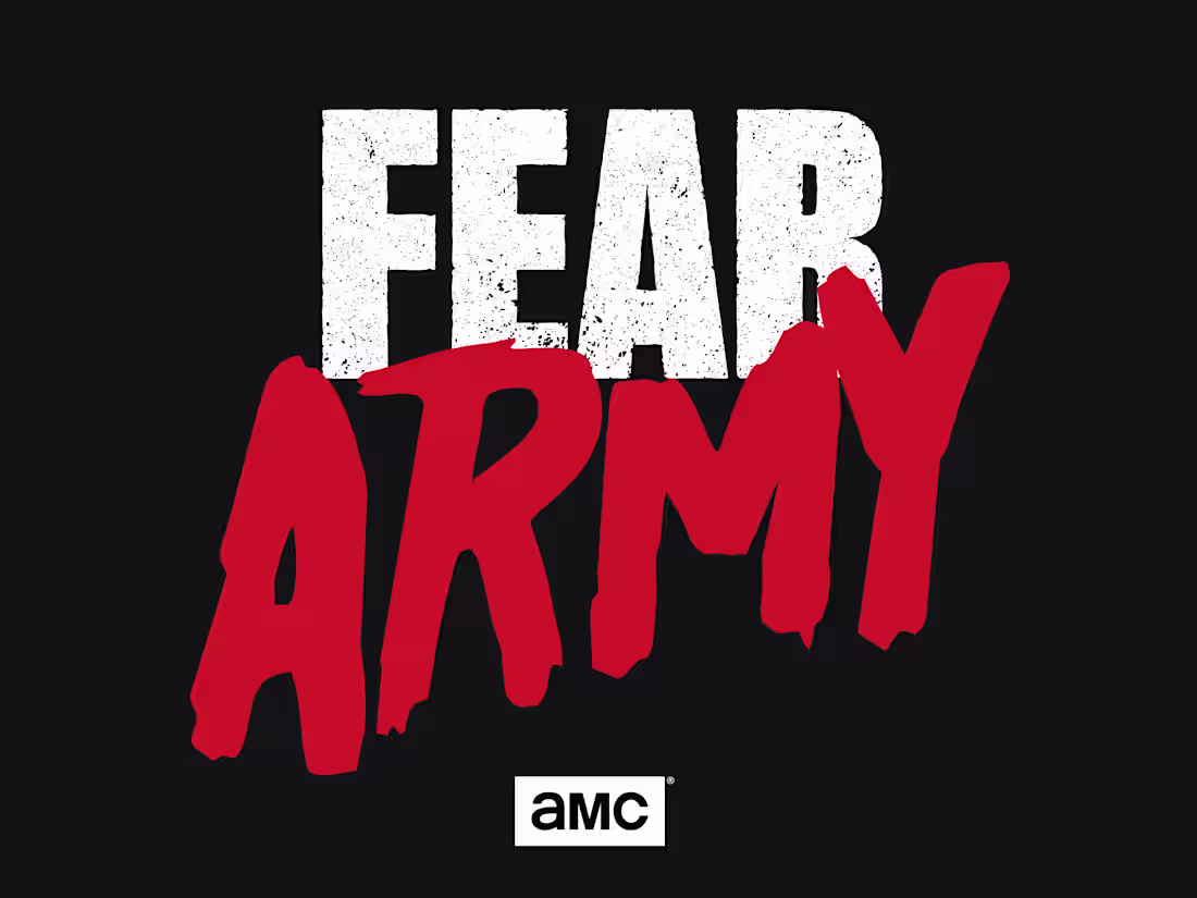 Cover image for AMC. Fear Army. Branding.