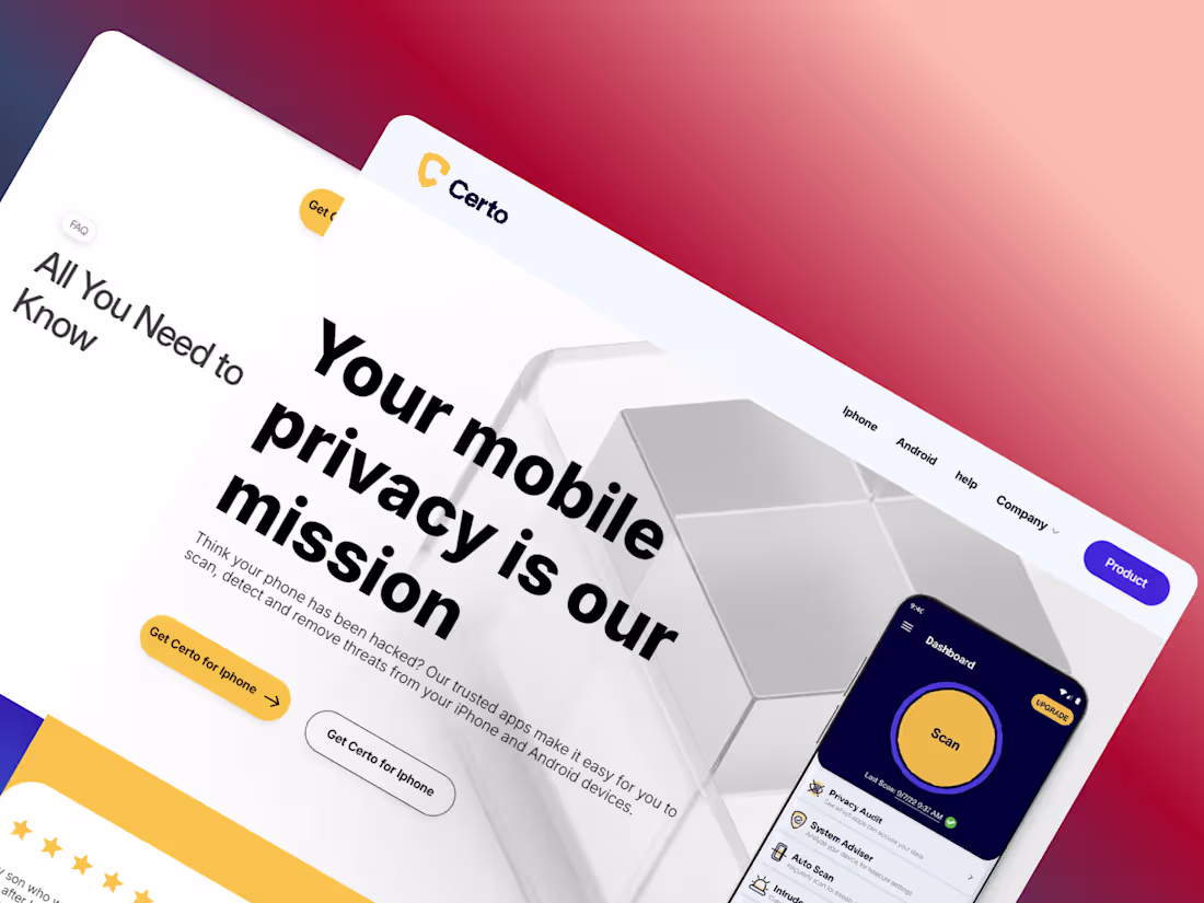 Cover image for Privacy Site for a phone