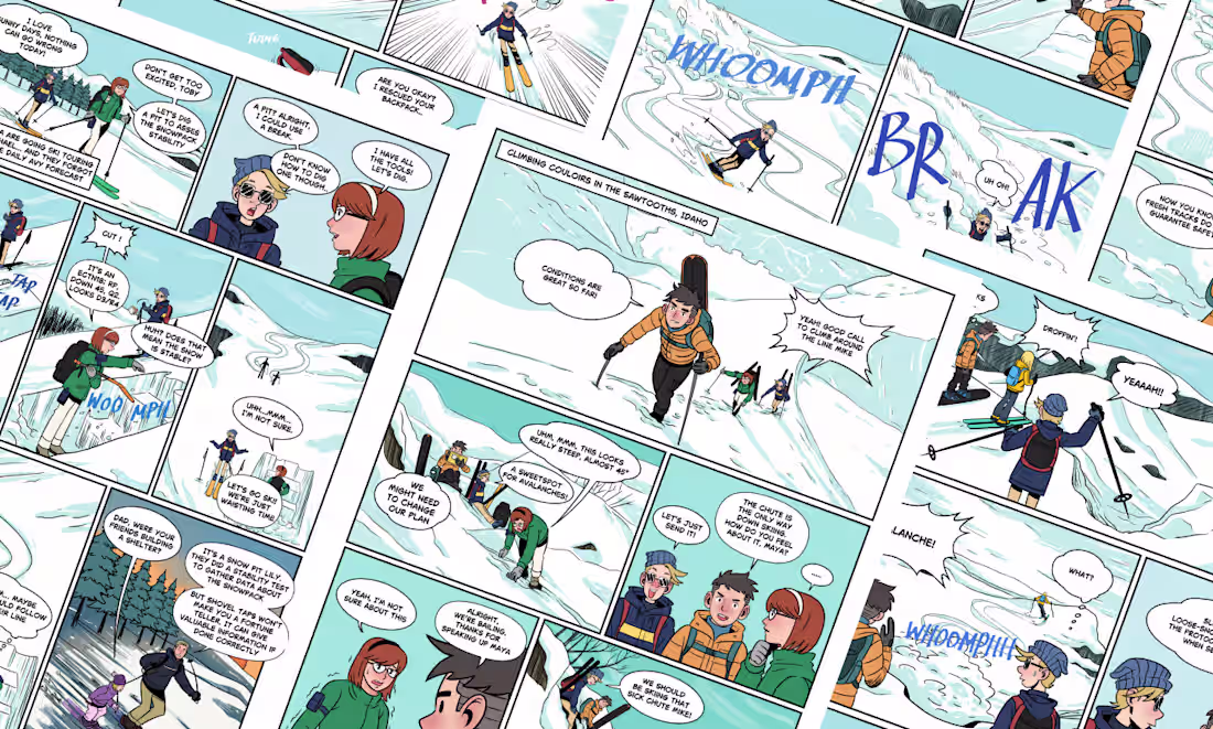 Cover image for Ski Education Comic - Learn and Enjoy