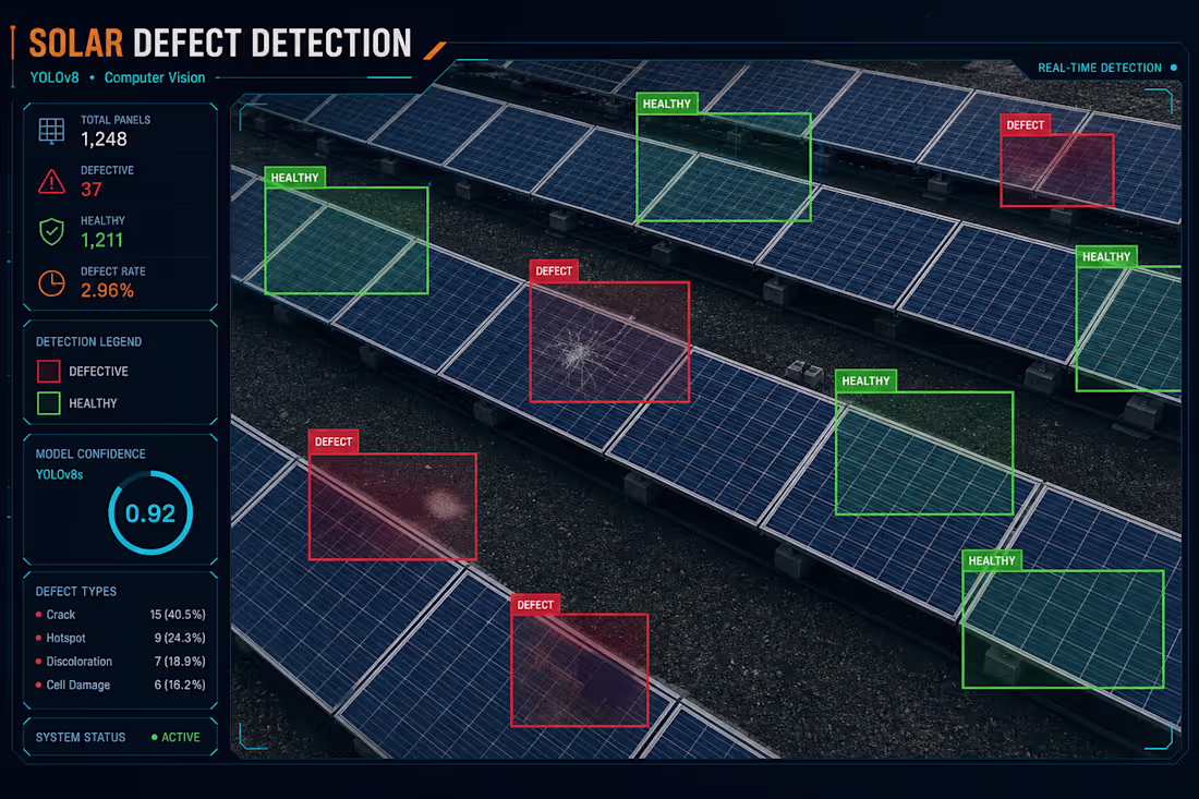 Cover image for Title: AI Solar Panel Defect