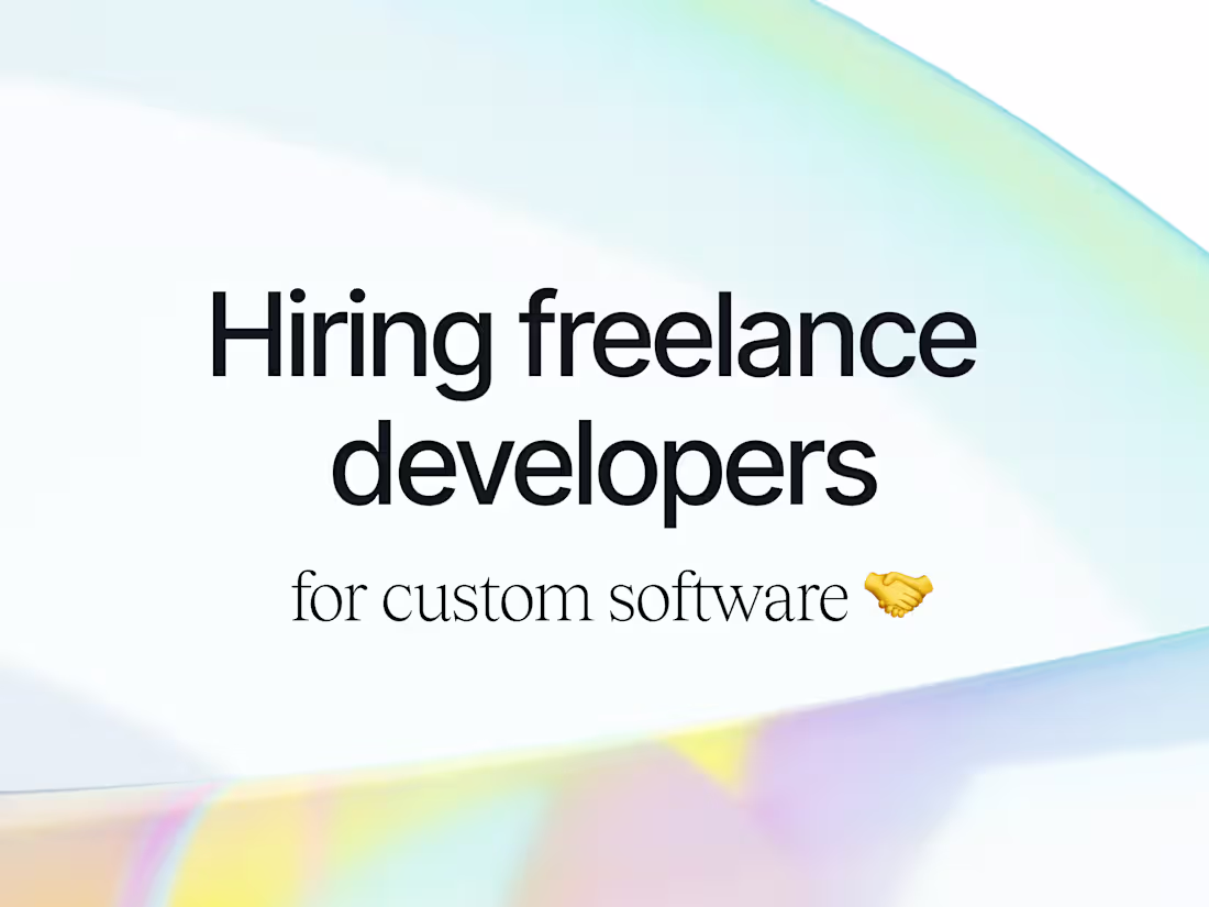Cover image for Hiring Freelance Developers for Custom Software