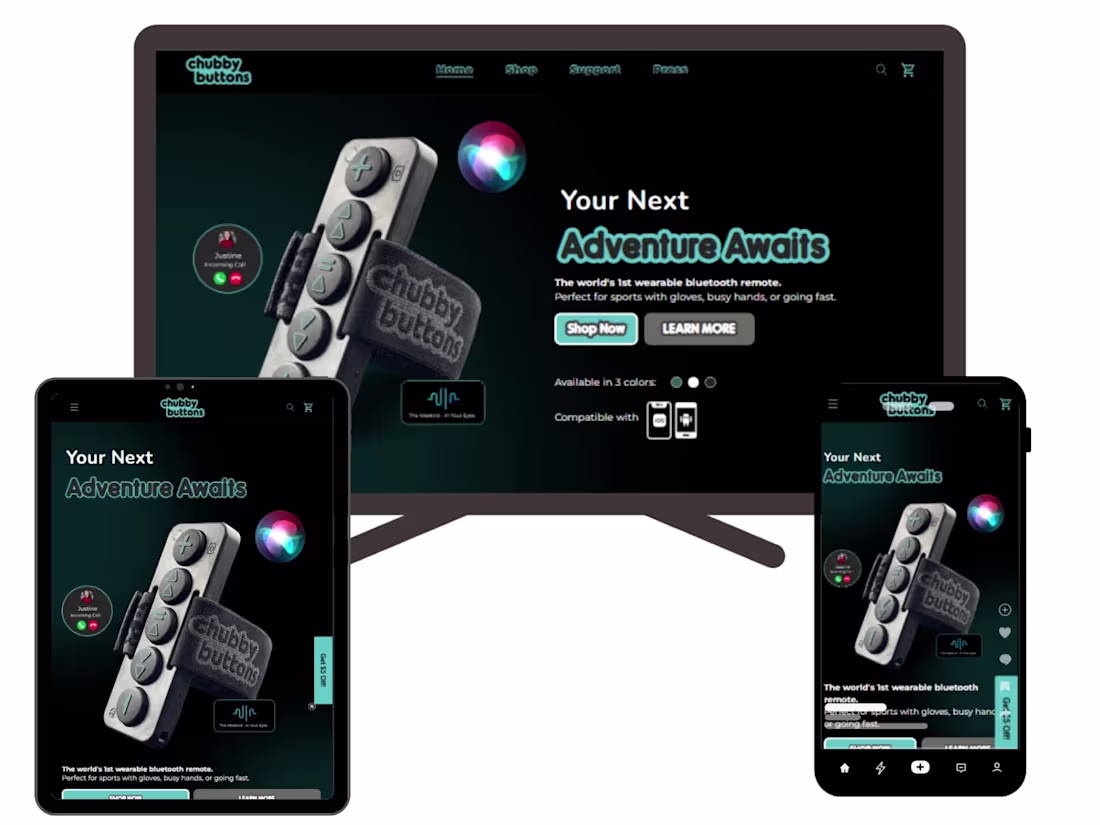 Cover image for ChubbyButtons: Shopify Redesign — 20% Sales Increase
