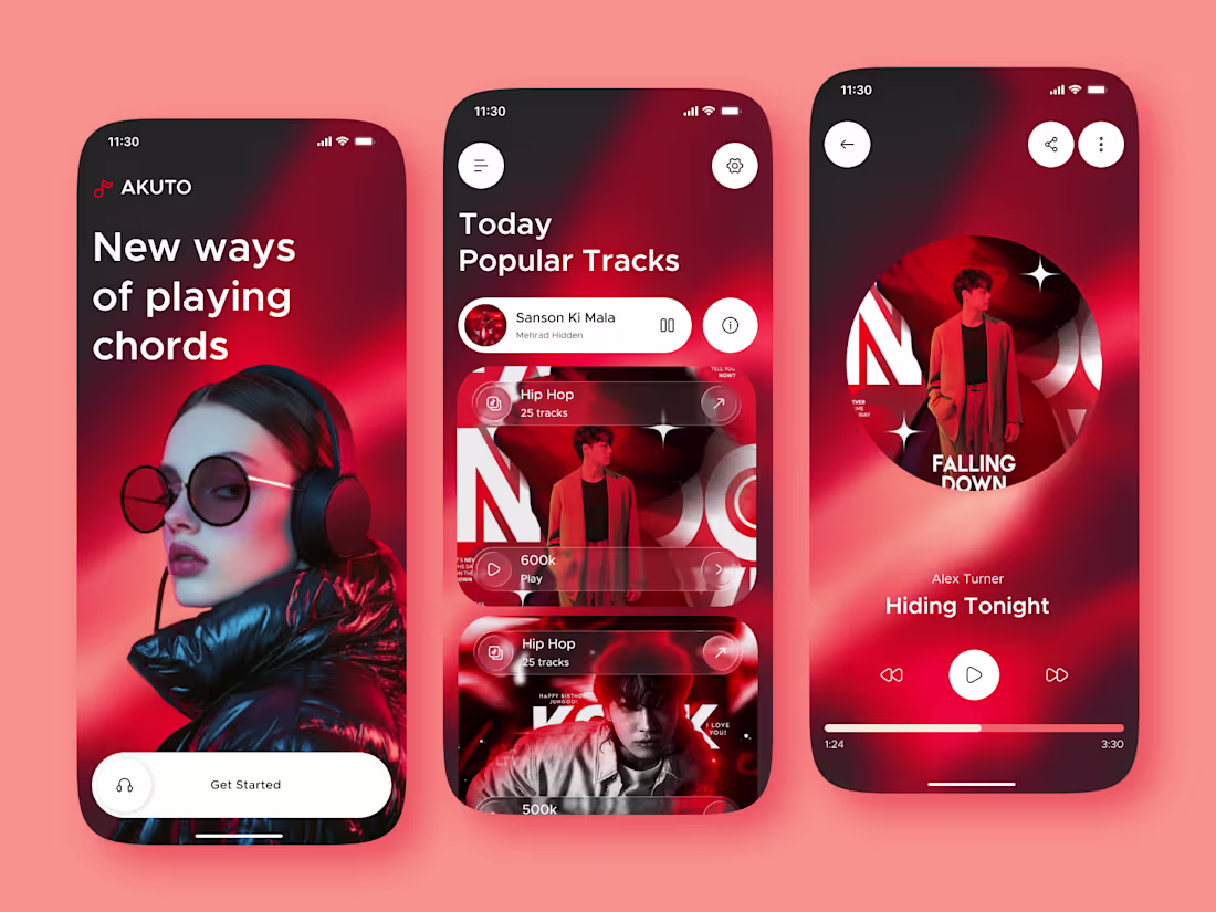 Cover image for Hi Guys, 👋 This is my exploration for Music Mobile App Ui d...