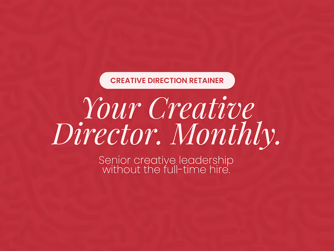 Cover image for Creative Direction Retainer