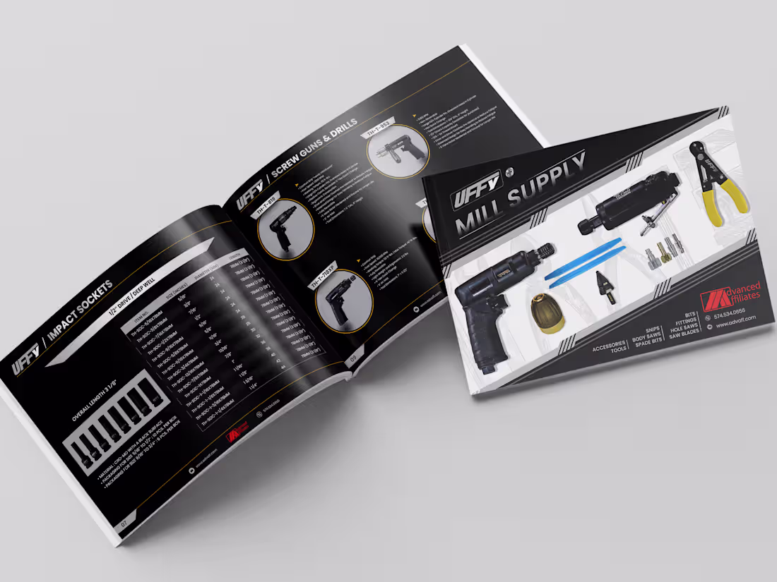 Cover image for Brochure Design Uffy Tools 