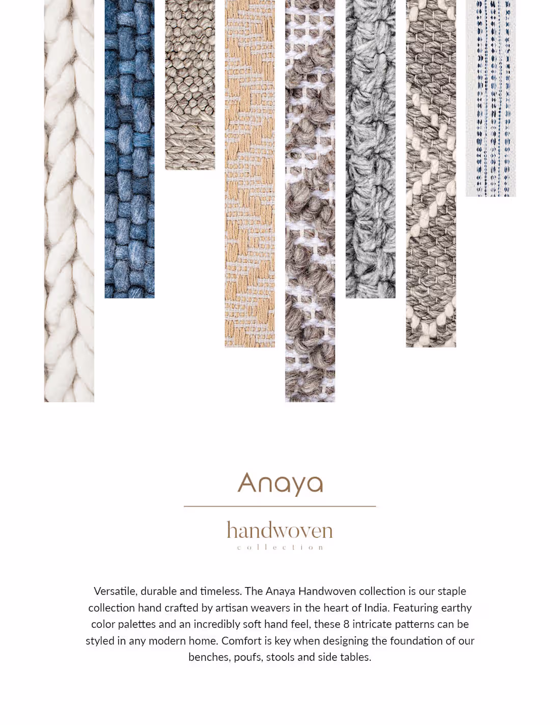 Cover image for Anaya Handwoven Catalog