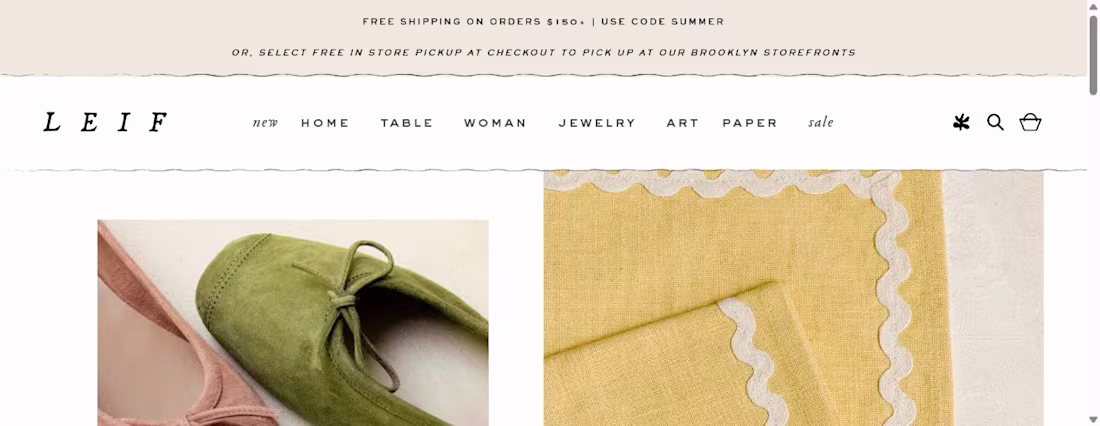 Cover image for LEIF Lifestyle & Home Shopify Store
