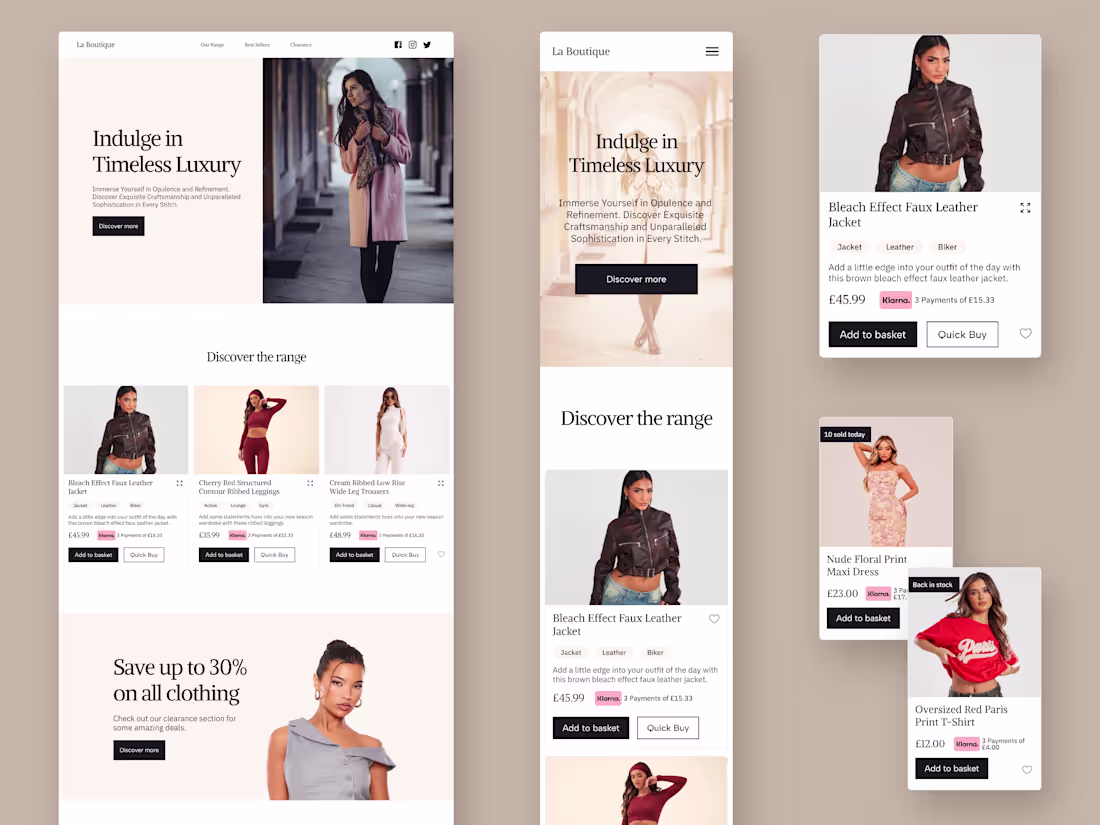 Cover image for La Boutique e-commerce website