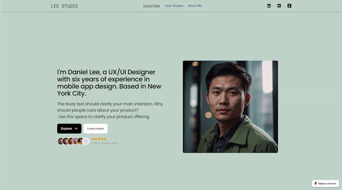 Cover image for UX/UI Designer Portfolio